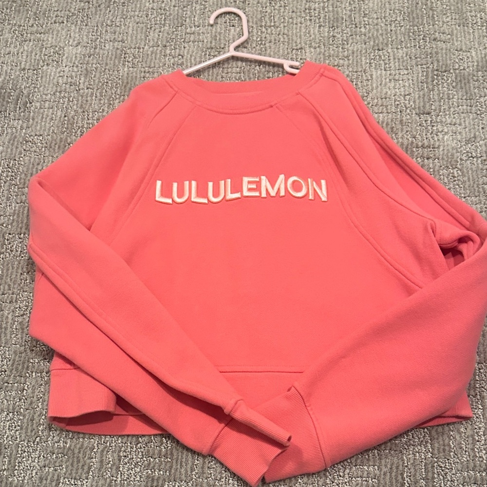 lululemon athletica Coral Logo Crewneck Sweatshirt, XS/S